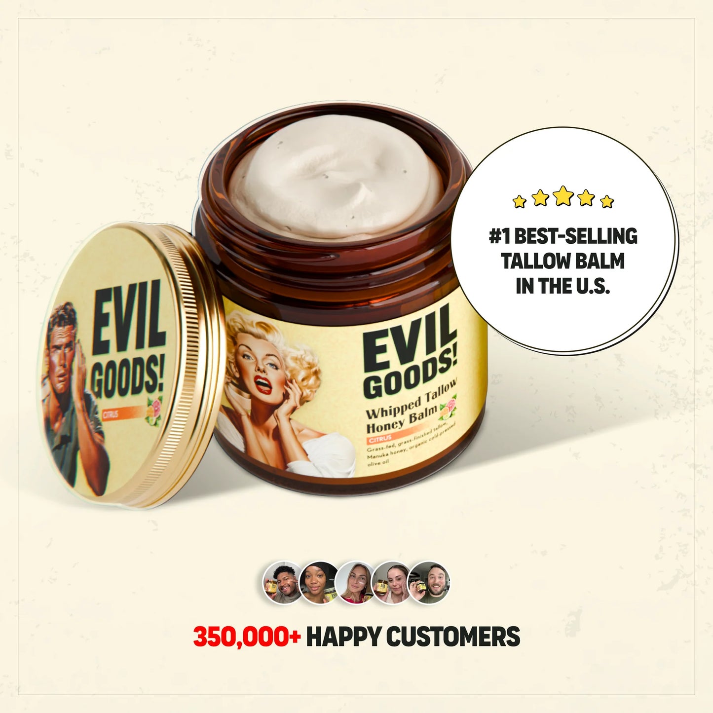 Whipped Tallow & Manuka Honey Moisturizer
