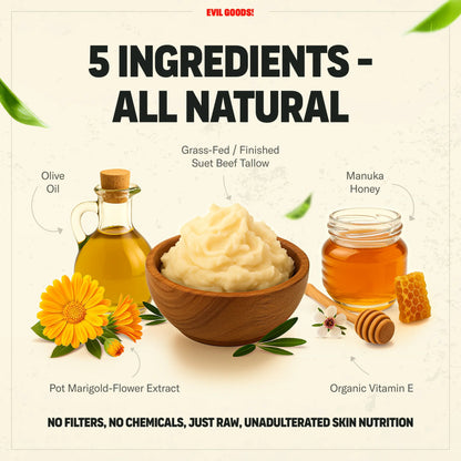 Whipped Tallow & Manuka Honey Moisturizer